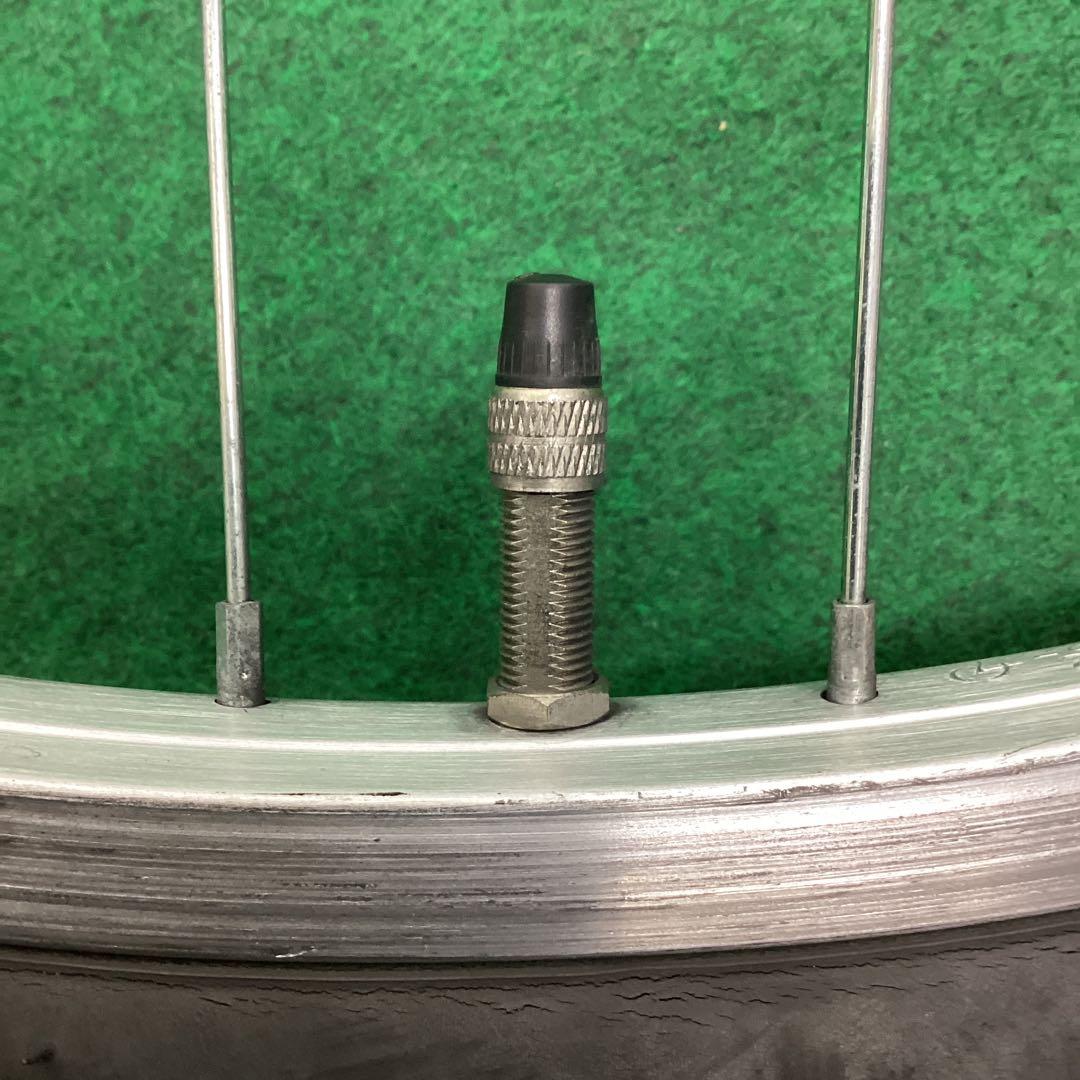 アルミホイール　26インチ　前輪　タイヤ付き　ハブダイナモ ミツバ　J2端子