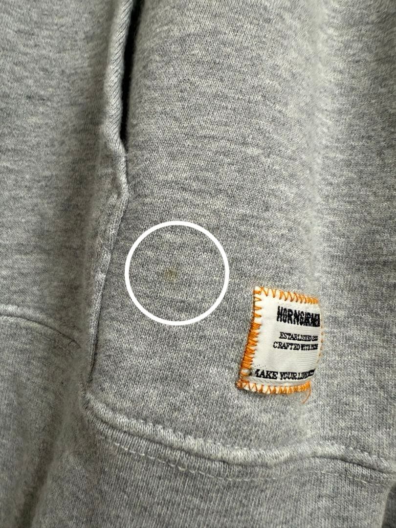 ホーンガーメント パーカー グレー