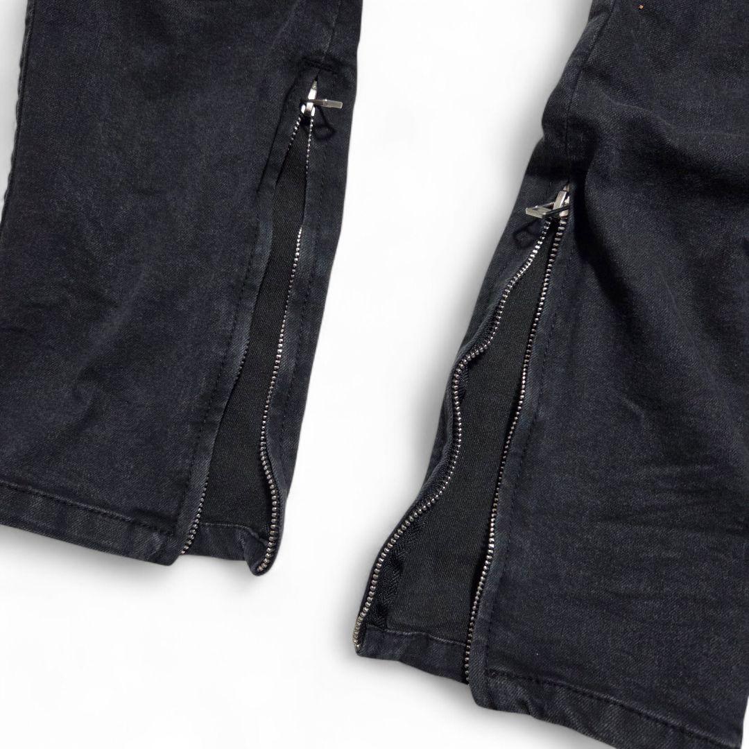 ダンケシェーン ブラックカーゴパンツ スキニー ストリート y2k #32