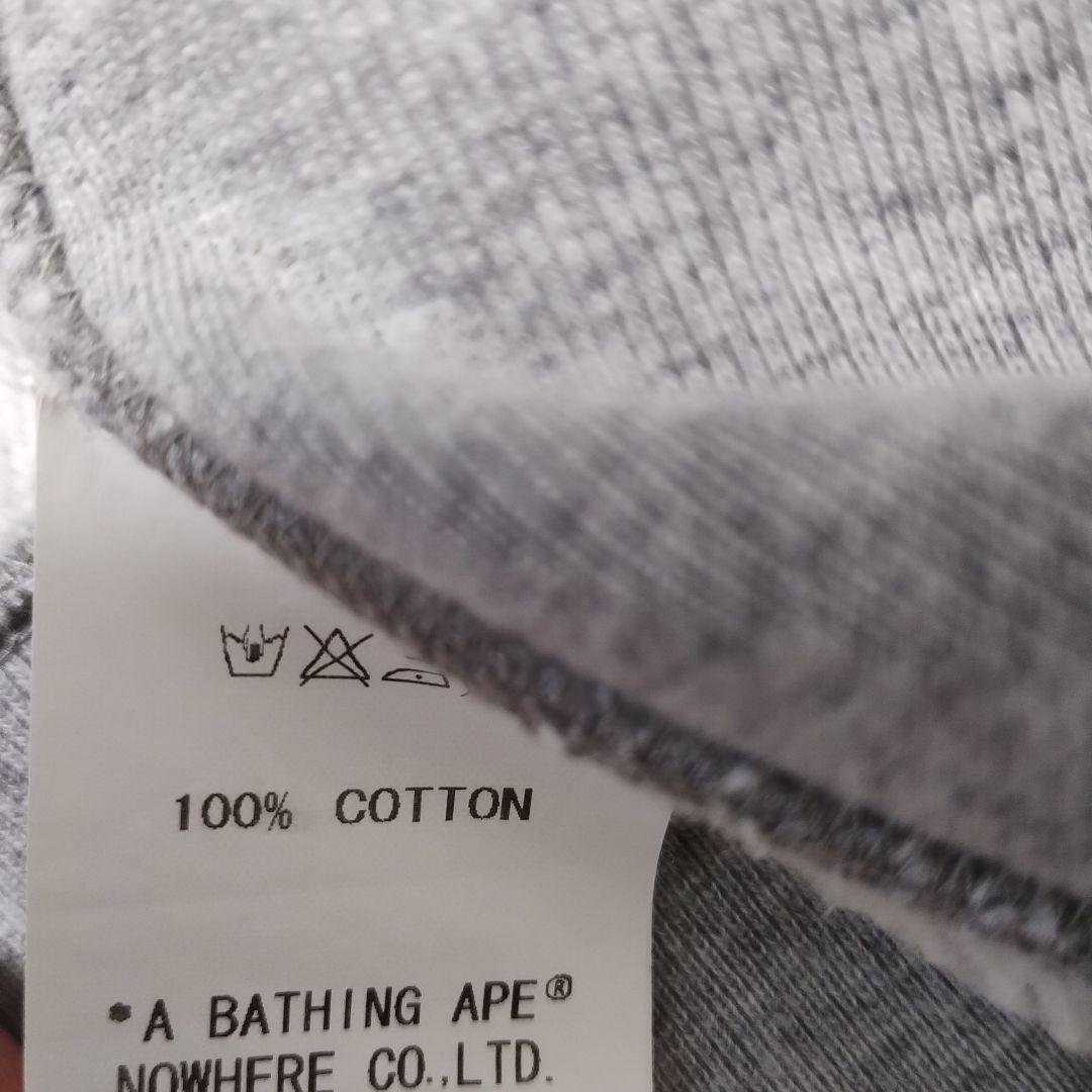 アベイシングエイプ　アーガイル フルジップパーカー グレー　メンズ　Sサイズ
