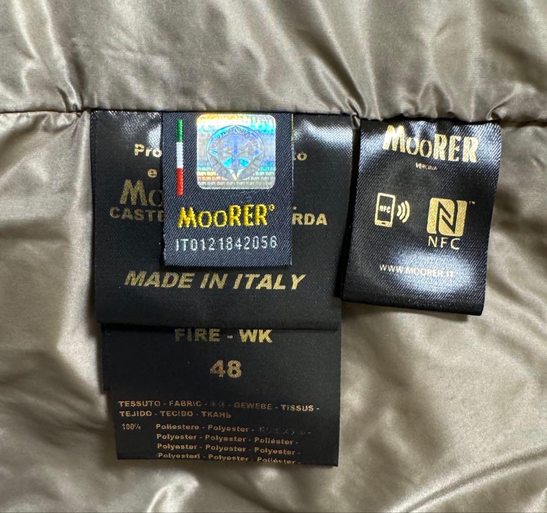 【美品】MOORER FIRE-WK ムーレー ダウンベスト 48