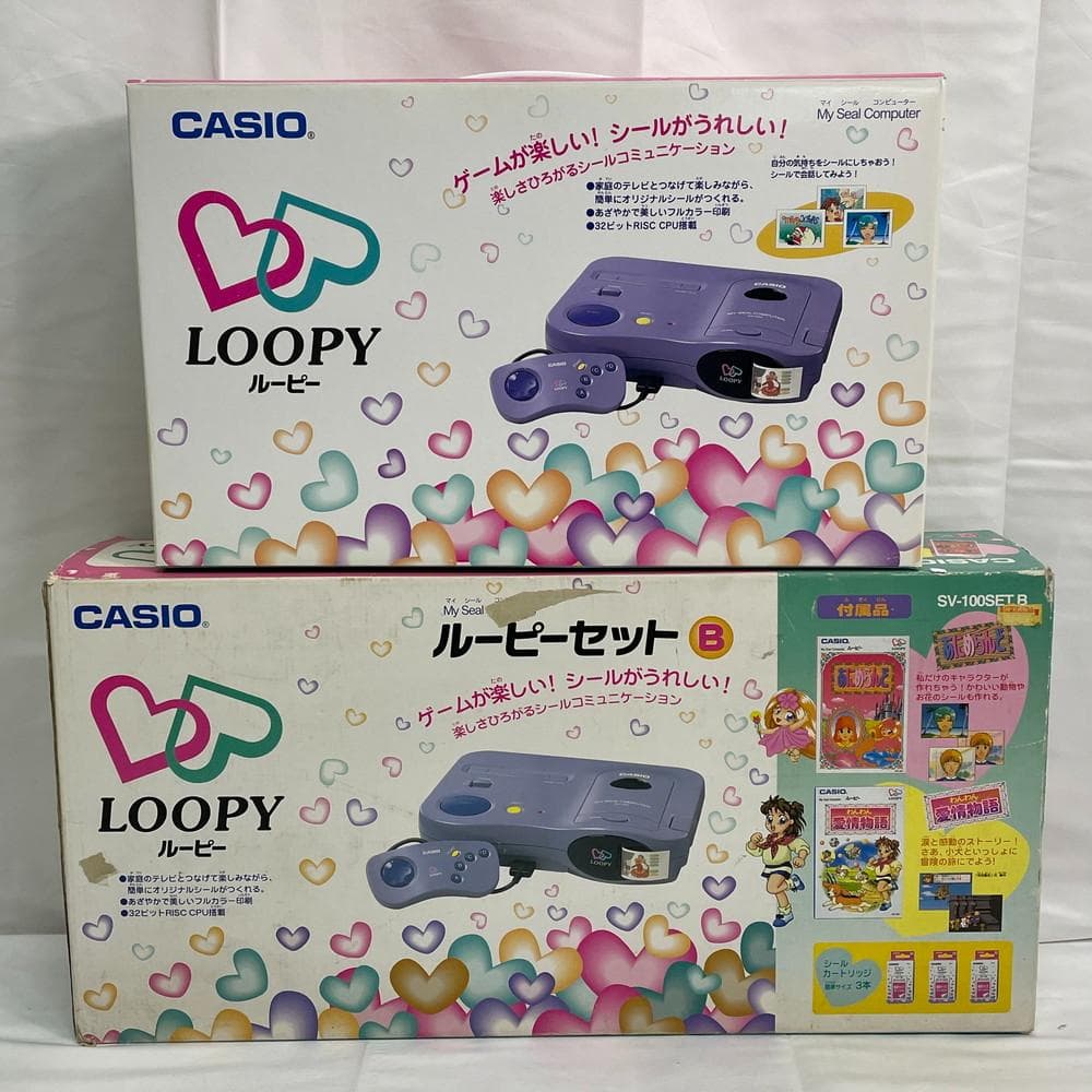 ◆CASIO LOOPY シールコンピューター ルーピーセットB 12060