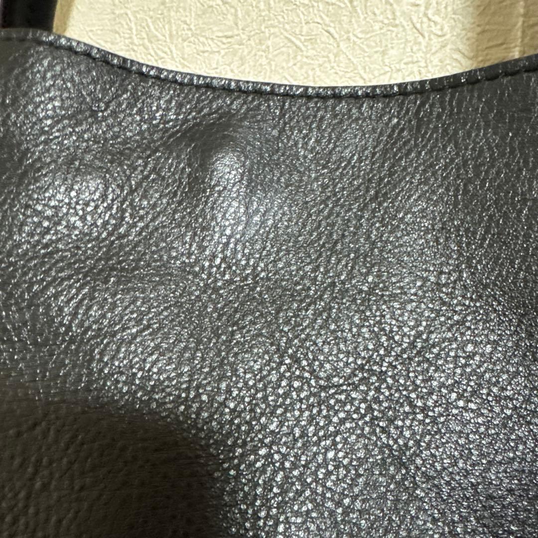 本革　ビームス トートバッグ　A4収納　黒　カードケース　肩掛け　ブラック