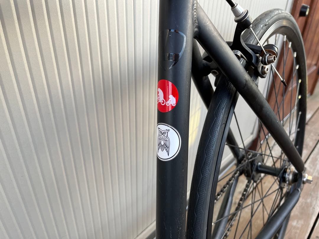 ブラック ピストバイク 700C ホイールセット