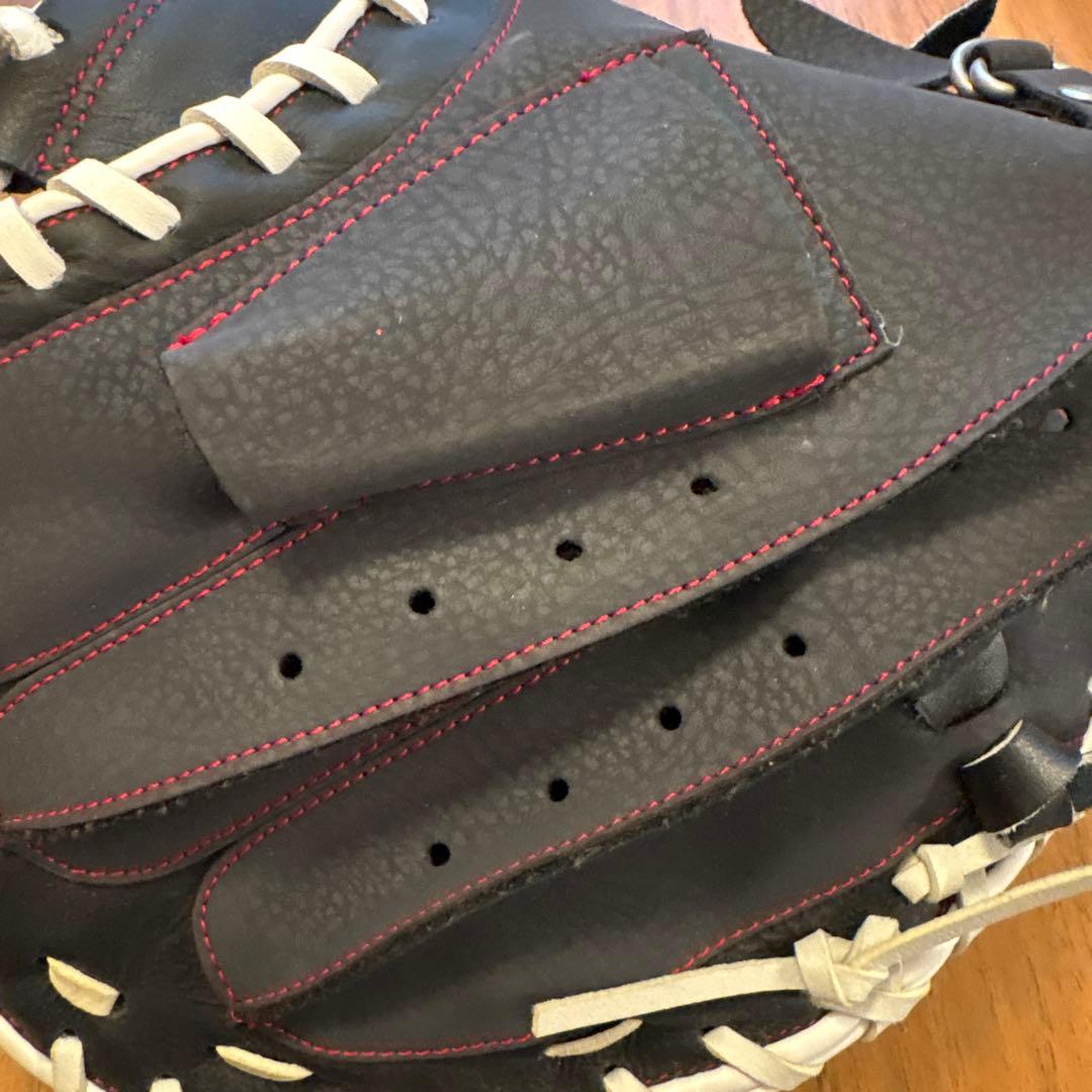 美品‼️アシックス　キャッチャーミット　軟式用　クロスミットC 3121A577