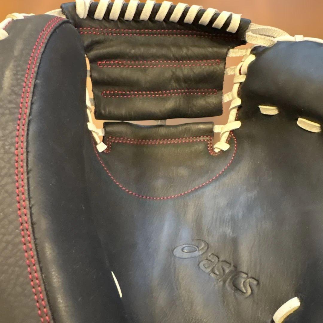 美品‼️アシックス　キャッチャーミット　軟式用　クロスミットC 3121A577