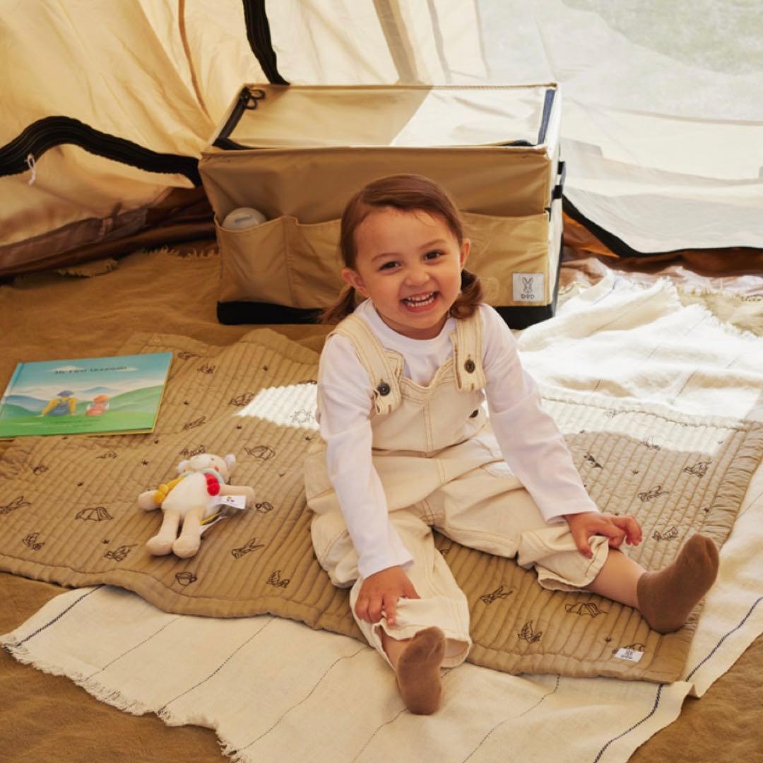 【新品！2個SET】DOD DADWAY 刺繍キルトケット　ベージュ