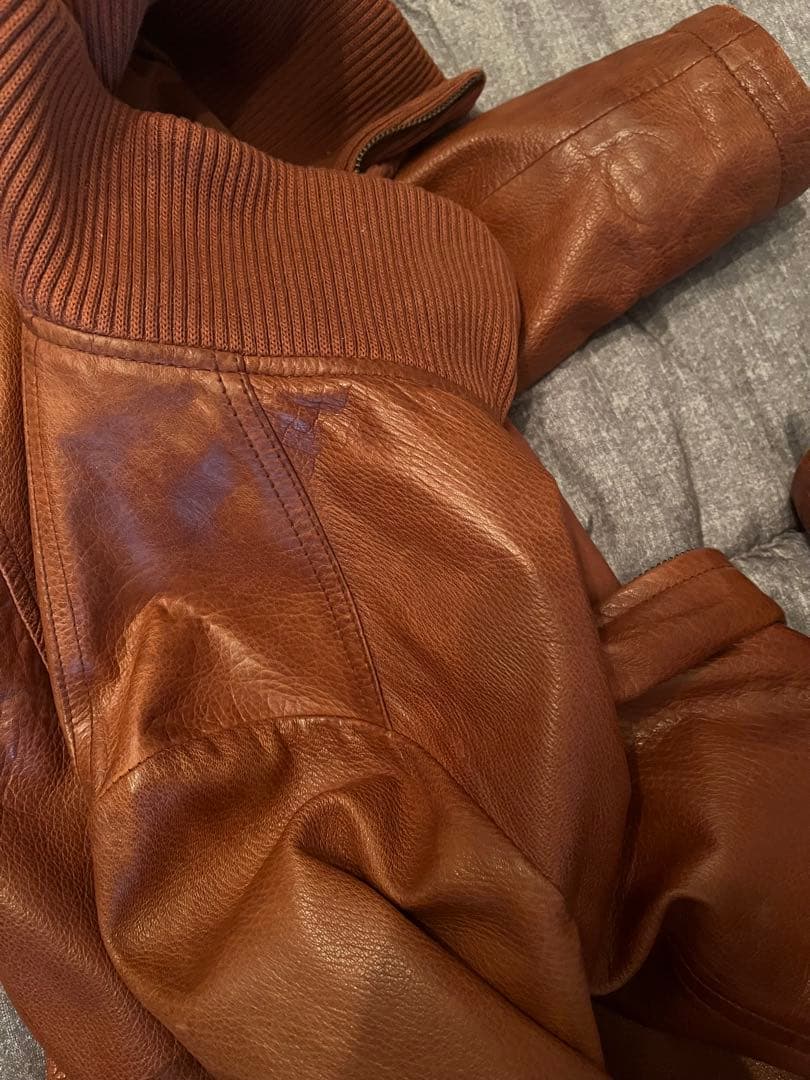 UNKNOWN レザージャケット サイズS 茶