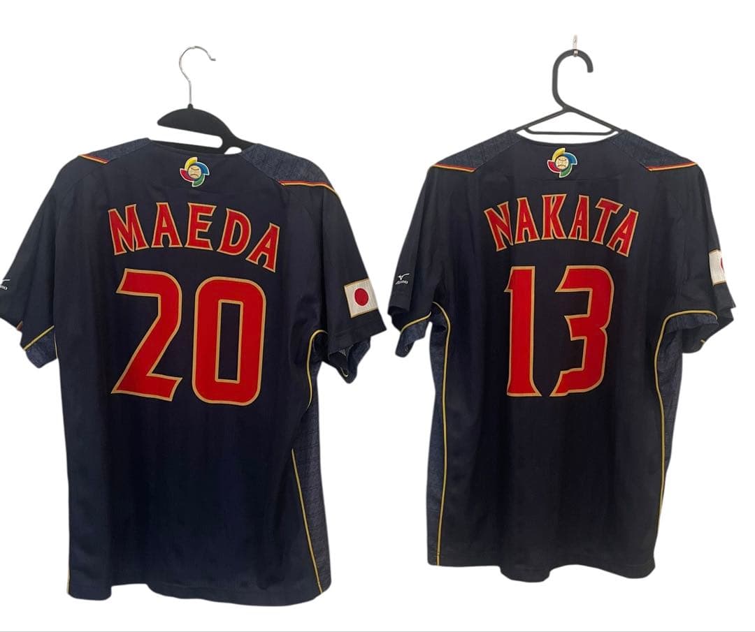 Mizuno 野球WBC日本代表 オーセンティックユニフォーム 前田健太　中田翔