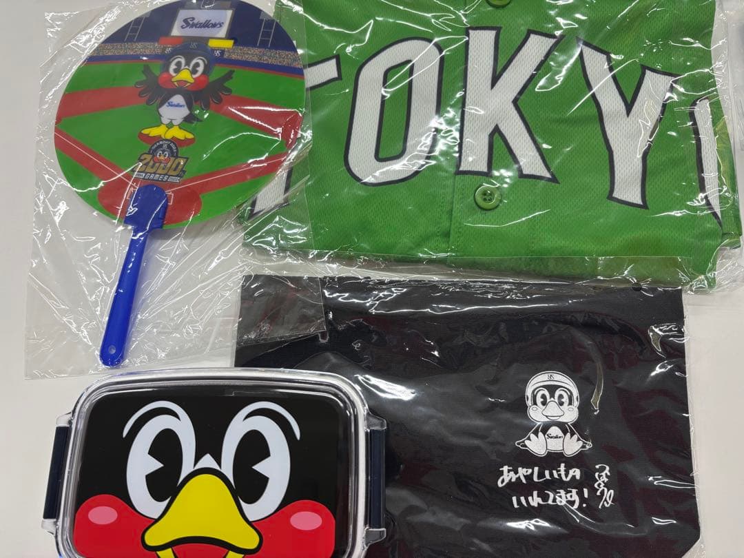 つば九郎他グッズ一式2022〜2026つば九郎洗面器・新品・未使用品19点