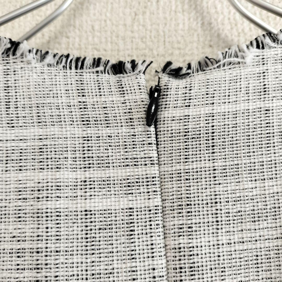 【未使用タグ付】Ballsey ロングスラブツイード コンビ ワンピース 34