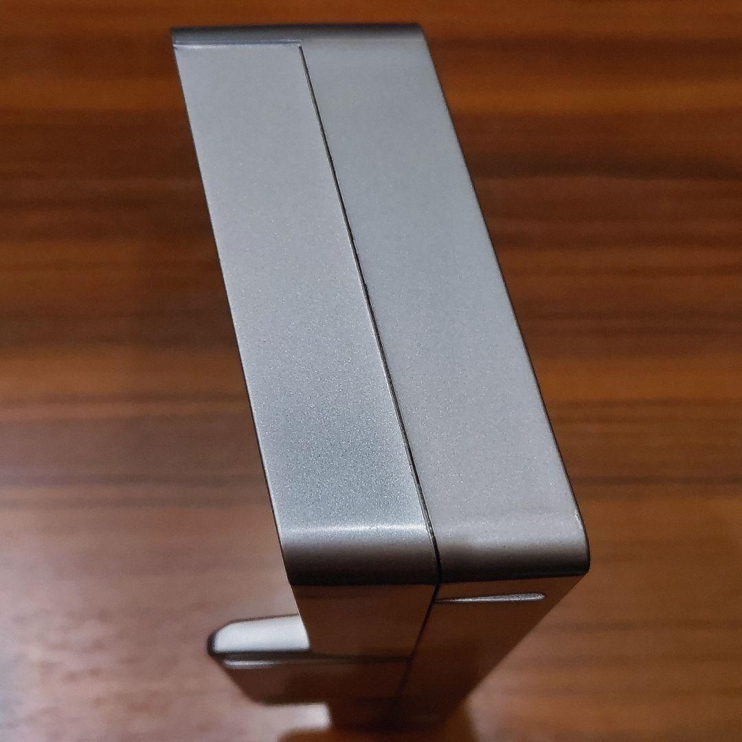 idea label ミラー型 電波式LEDクロック 置時計 美品