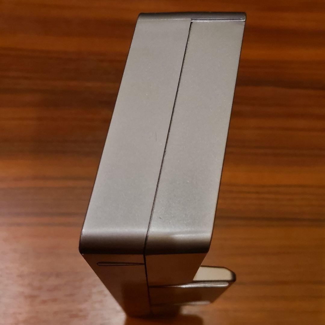 idea label ミラー型 電波式LEDクロック 置時計 美品