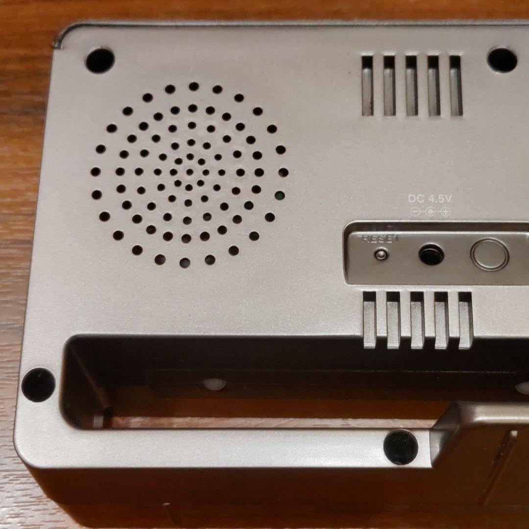 idea label ミラー型 電波式LEDクロック 置時計 美品