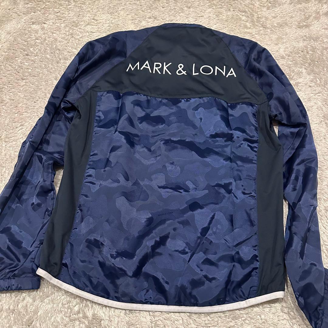 マークアンドロナ　ジャケット　メンズ　サイズM 総柄　ロゴ　ゴルフウェア　迷彩