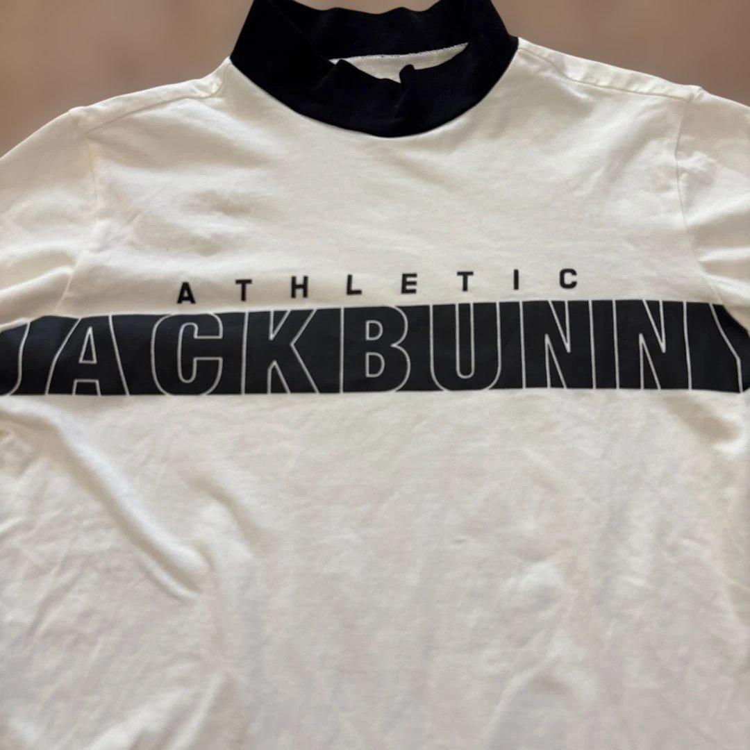 ジャックバニーモックネック白✖️アディダスプライムグリーン総柄フレアスカートM