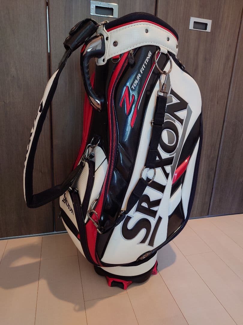 Srixon Zシリーズ 限定ツアーモデル キャディバッグ 白/赤/黒