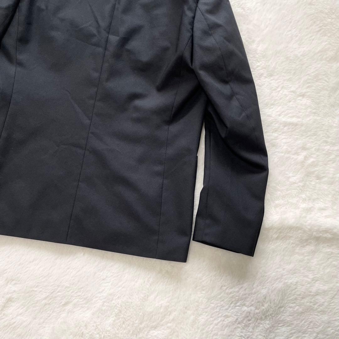 【近年美品】PEARLY GATES 　ロゴ刺繍　テーラードジャケット 　黒