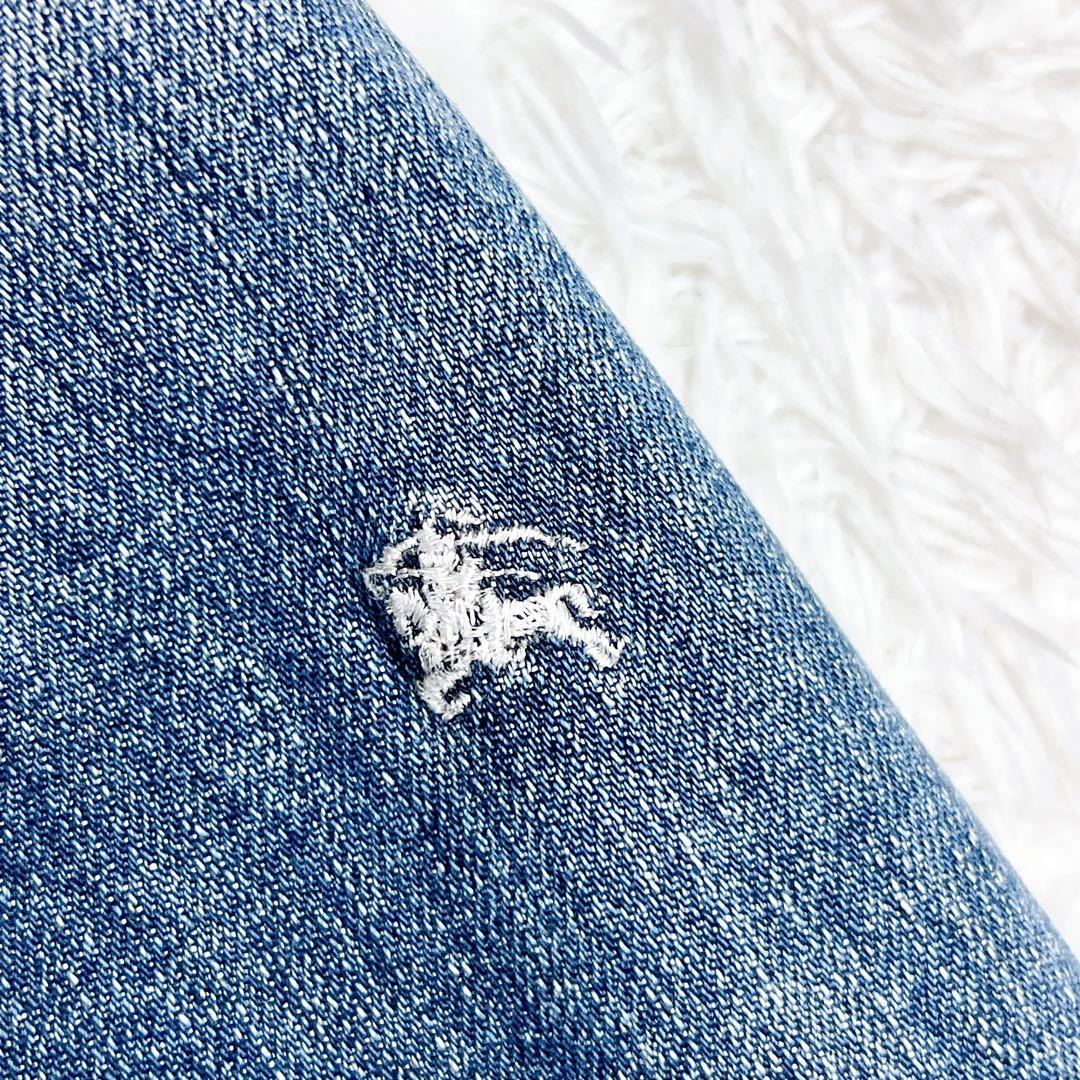 BURBERRY BLACK LABEL デニムジャケット ホースロゴ刺繍 M