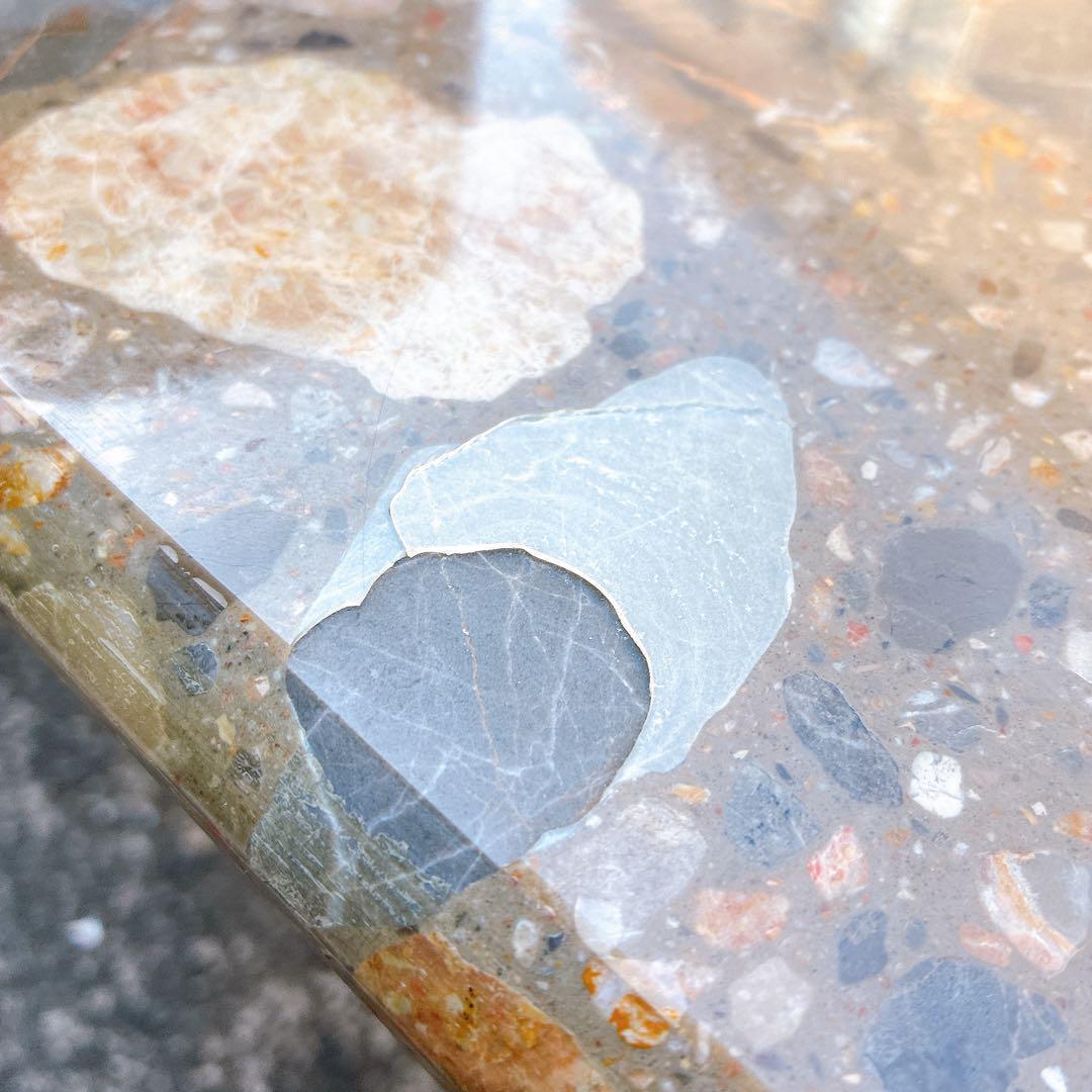 希少　アンティーク 大理石 ローテーブル