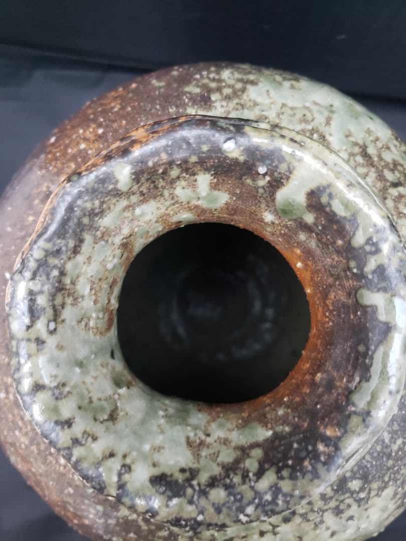 得斎　信楽焼　壺　壷　花器