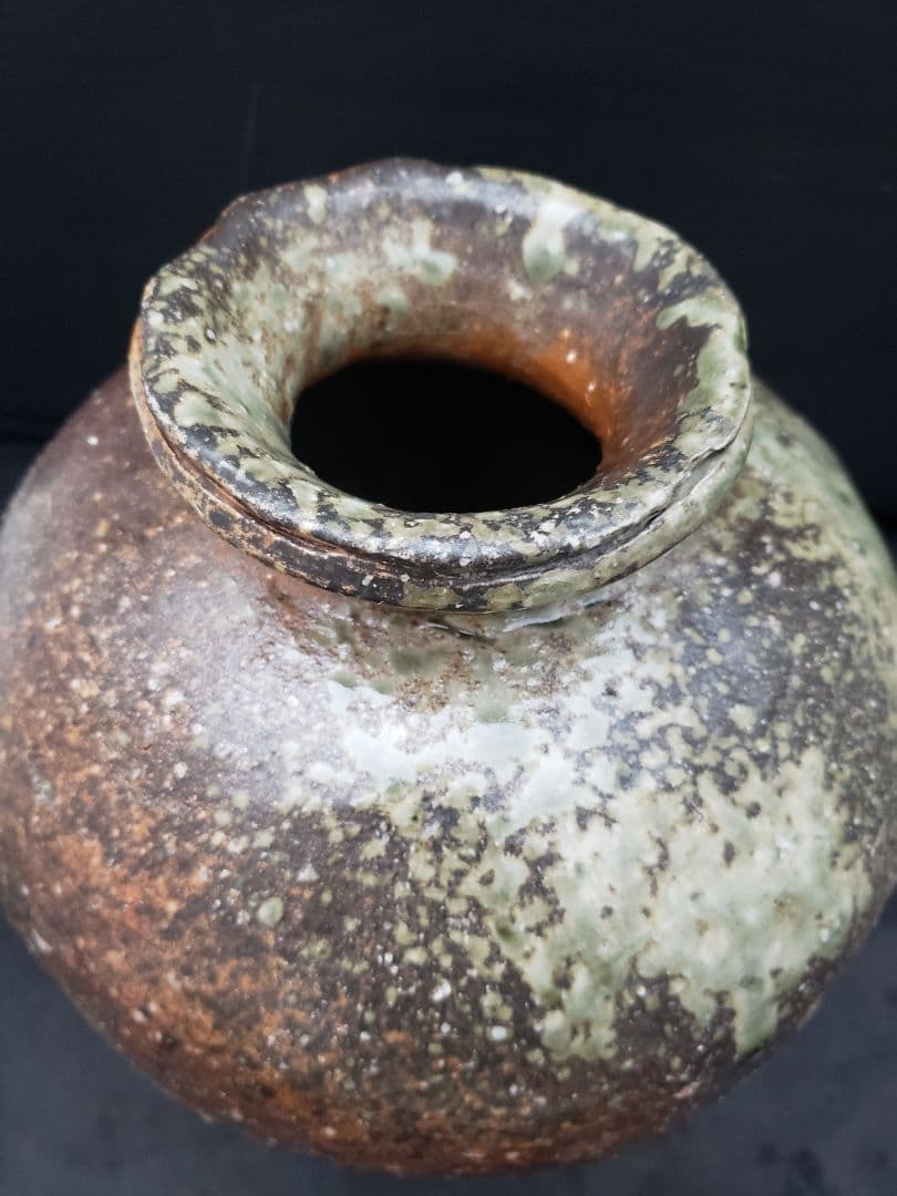 得斎　信楽焼　壺　壷　花器