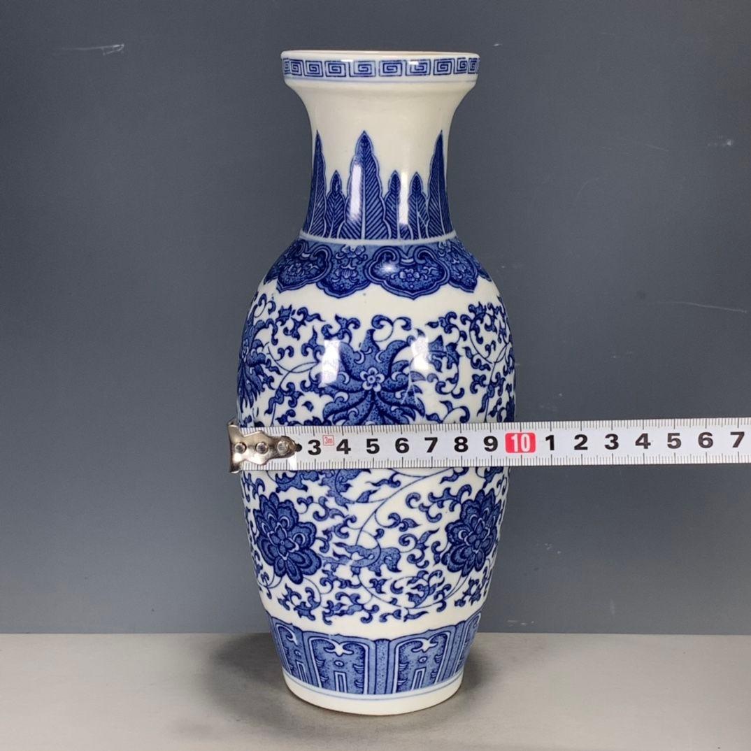 青花瓷 工芸品 陶磁器 装飾品 花瓶 花器 美品 美術品 置物 陶芸