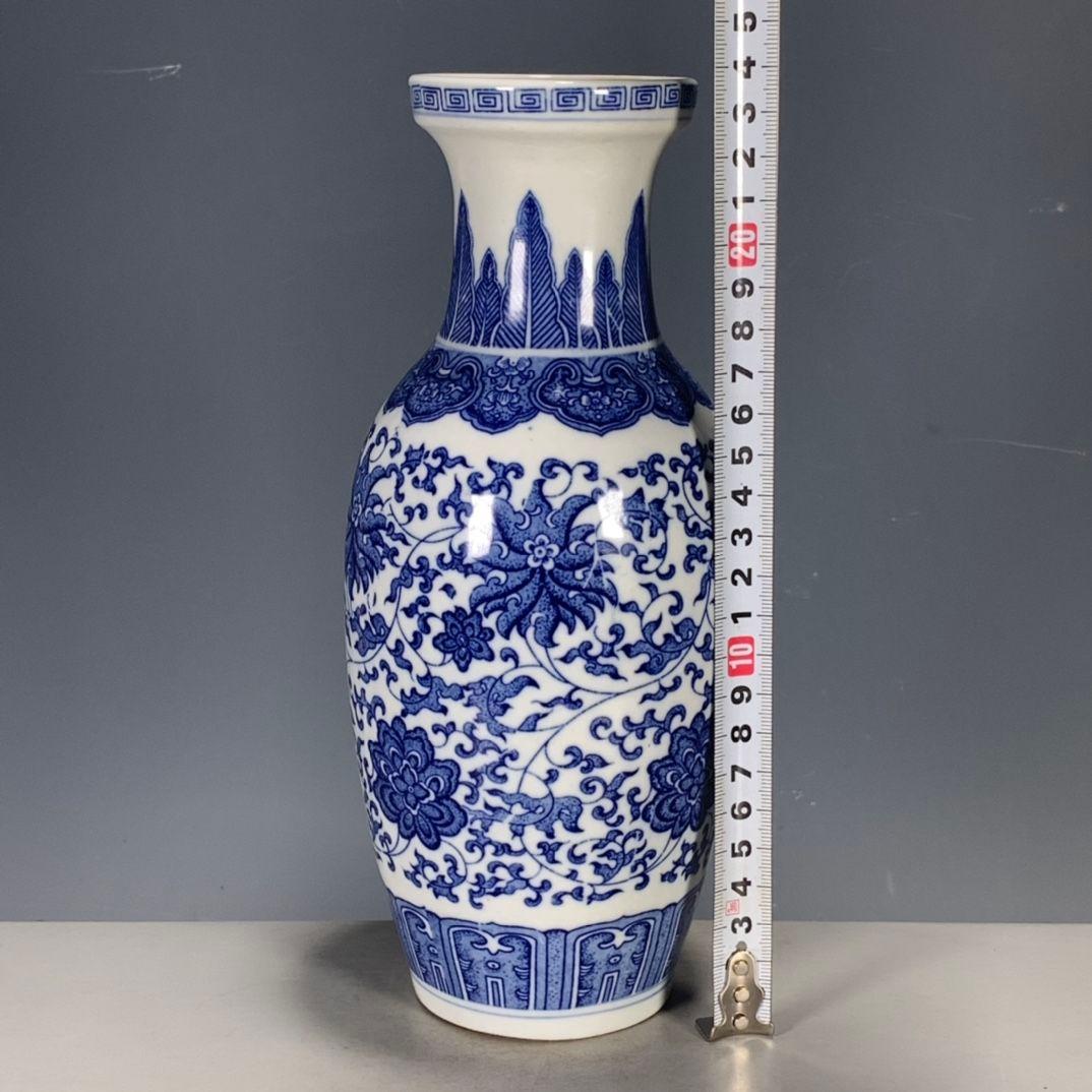 青花瓷 工芸品 陶磁器 装飾品 花瓶 花器 美品 美術品 置物 陶芸