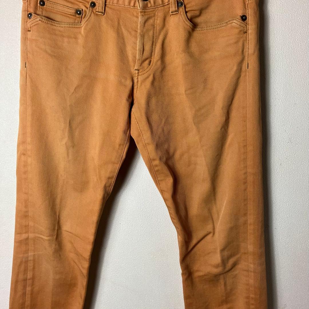 大人気　ヒステリックグラマー　デニムジーンズ　30インチ極細　オレンジ