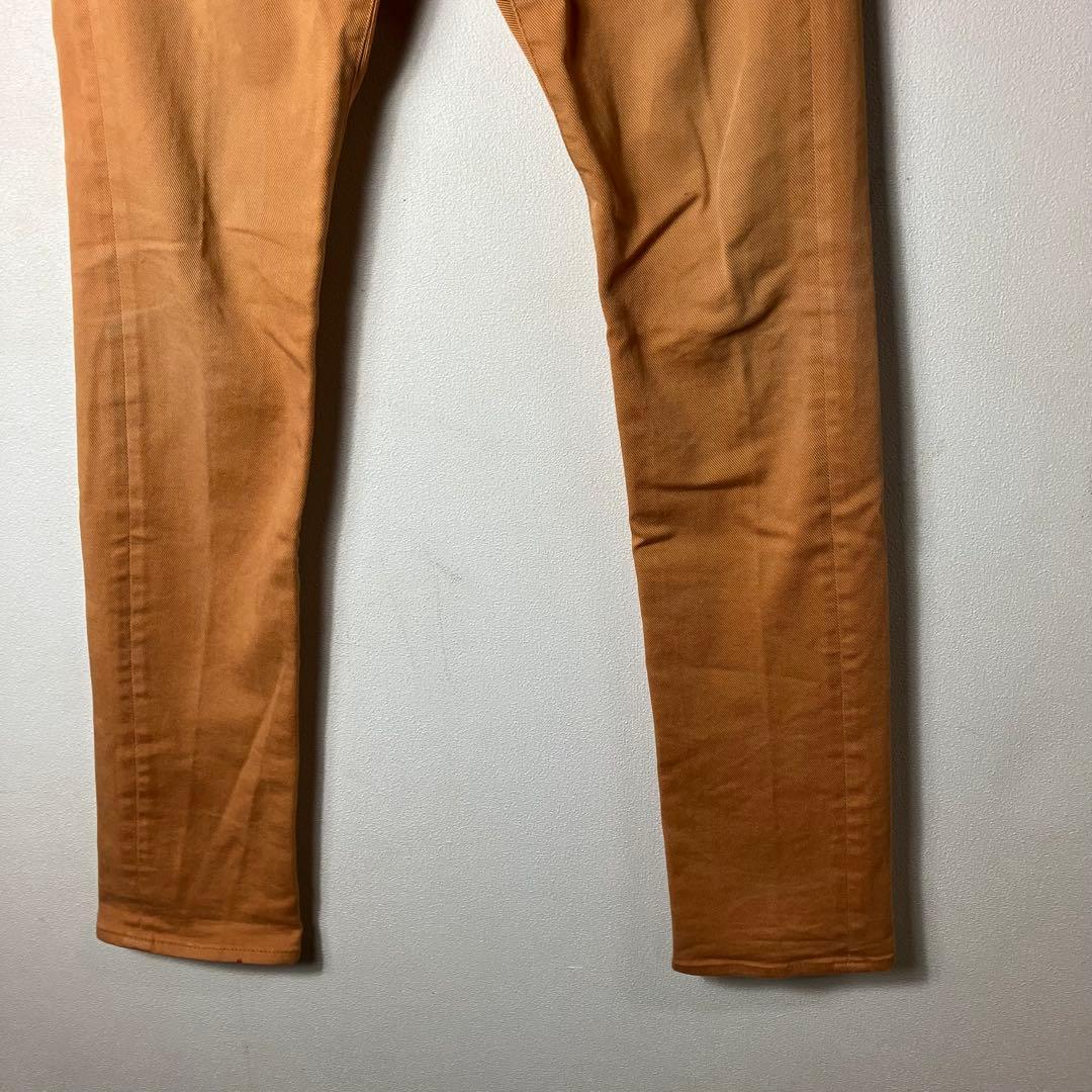 大人気　ヒステリックグラマー　デニムジーンズ　30インチ極細　オレンジ