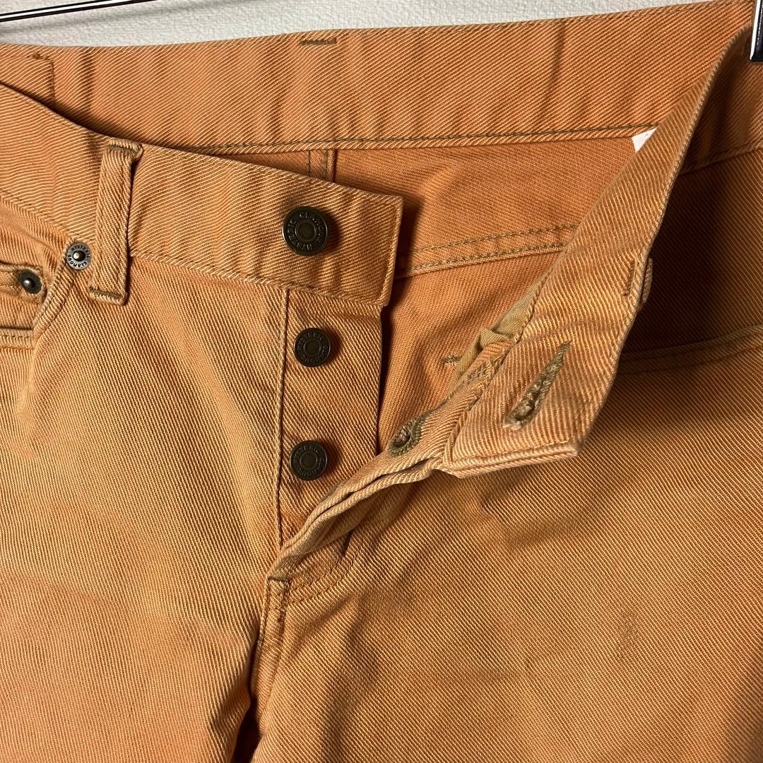 大人気　ヒステリックグラマー　デニムジーンズ　30インチ極細　オレンジ