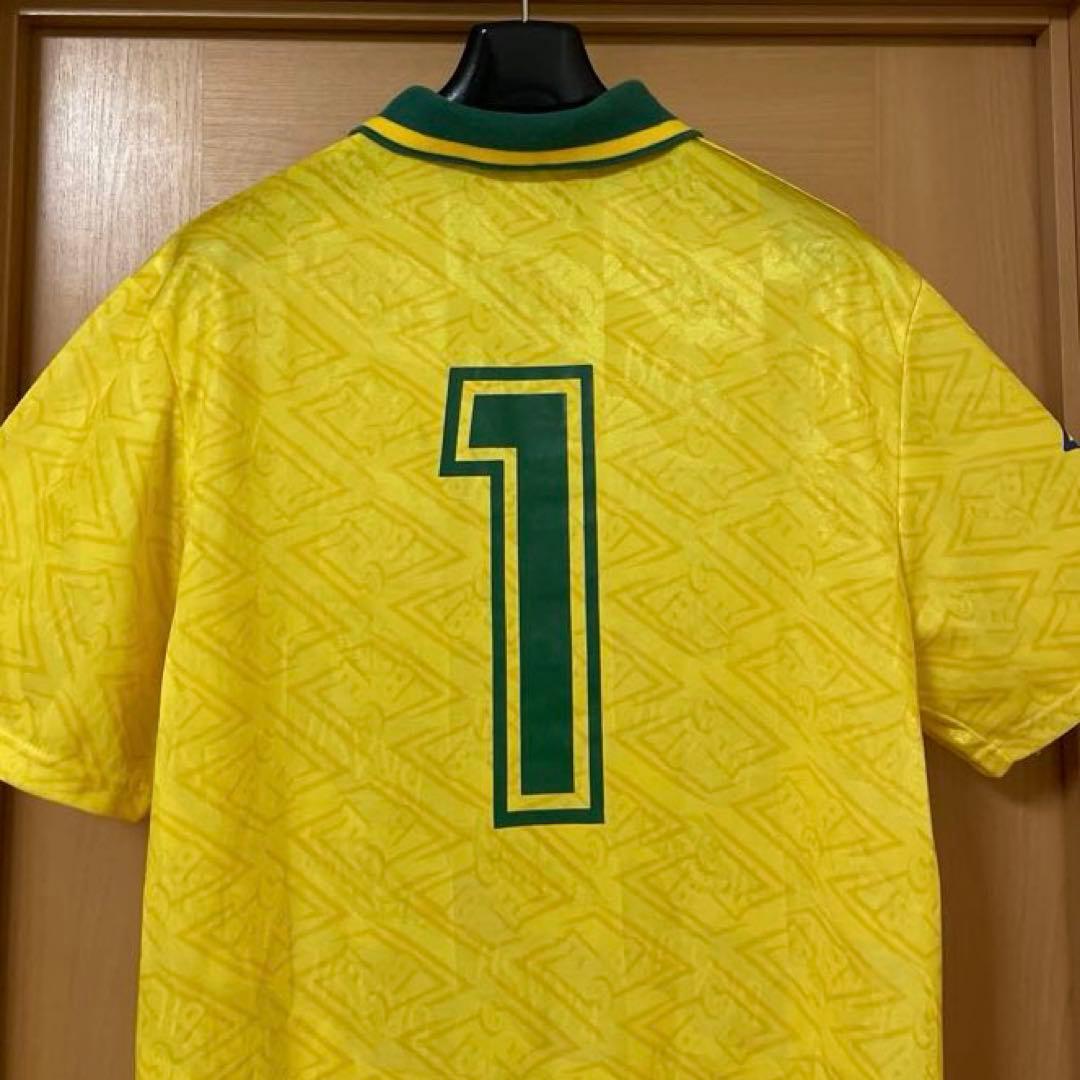 ビンテージ 90s ブラジル代表 ゲームシャツ ユニフォーム イングランド製