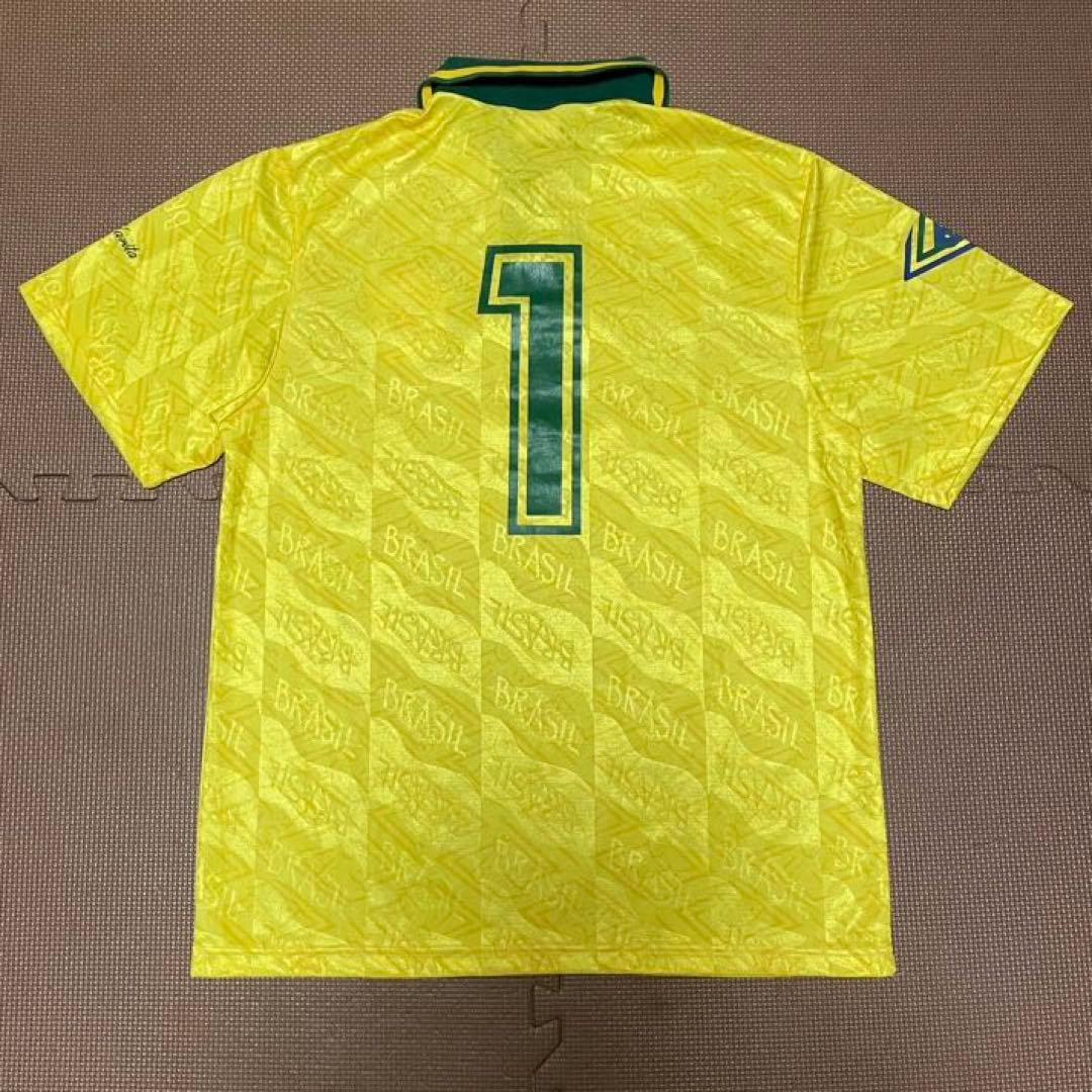ビンテージ 90s ブラジル代表 ゲームシャツ ユニフォーム イングランド製