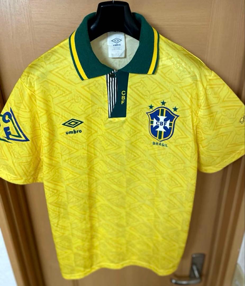 ビンテージ 90s ブラジル代表 ゲームシャツ ユニフォーム イングランド製