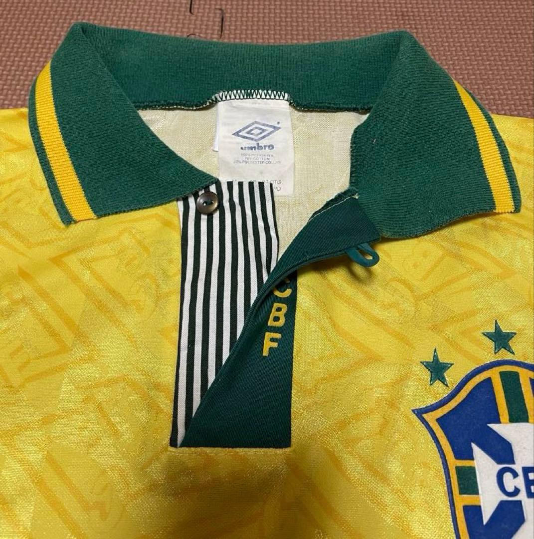 ビンテージ 90s ブラジル代表 ゲームシャツ ユニフォーム イングランド製