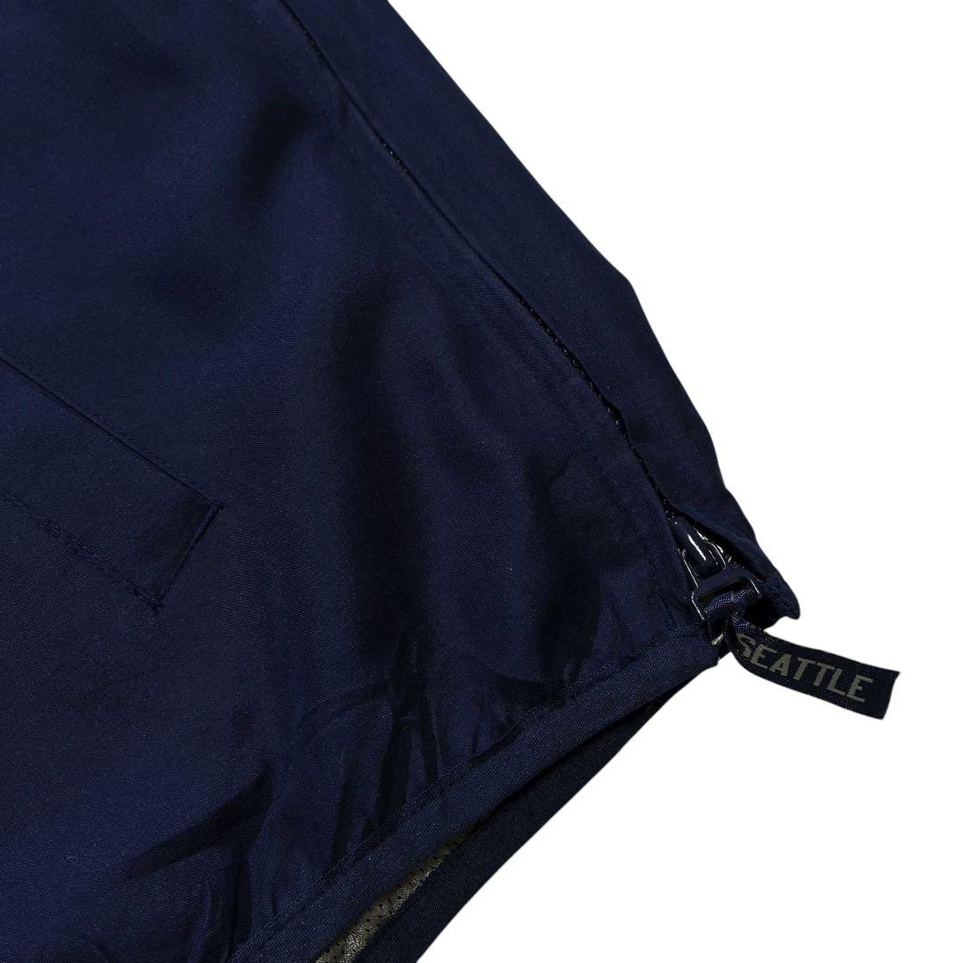 シアトルマリナーズ プルオーバー ナイロンジャケット XL 紺 MLB Vネック