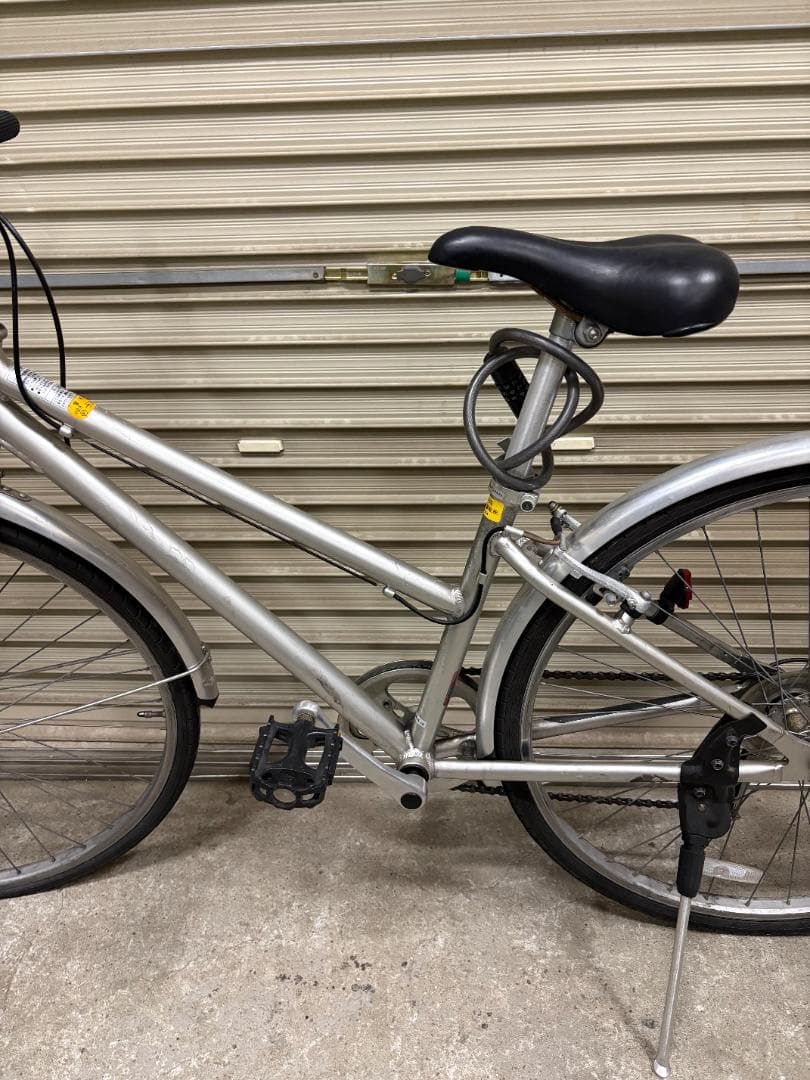 廃盤 無印良品 クロスバイク 700×38C アルミ シマノ6段 シルバー