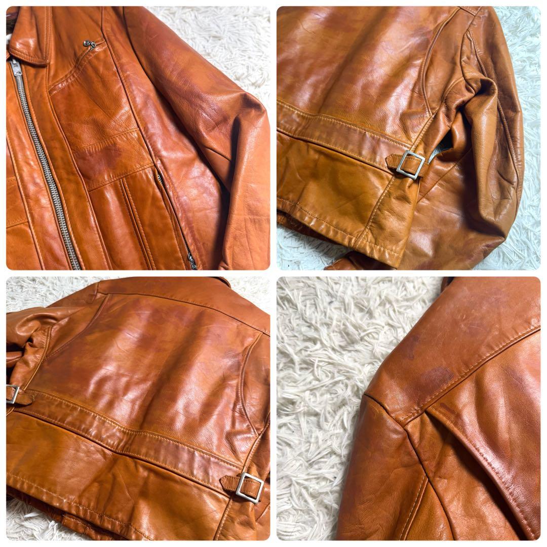 70s後半 Schott ヴィンテージ レザージャケット 42 TALON ボア