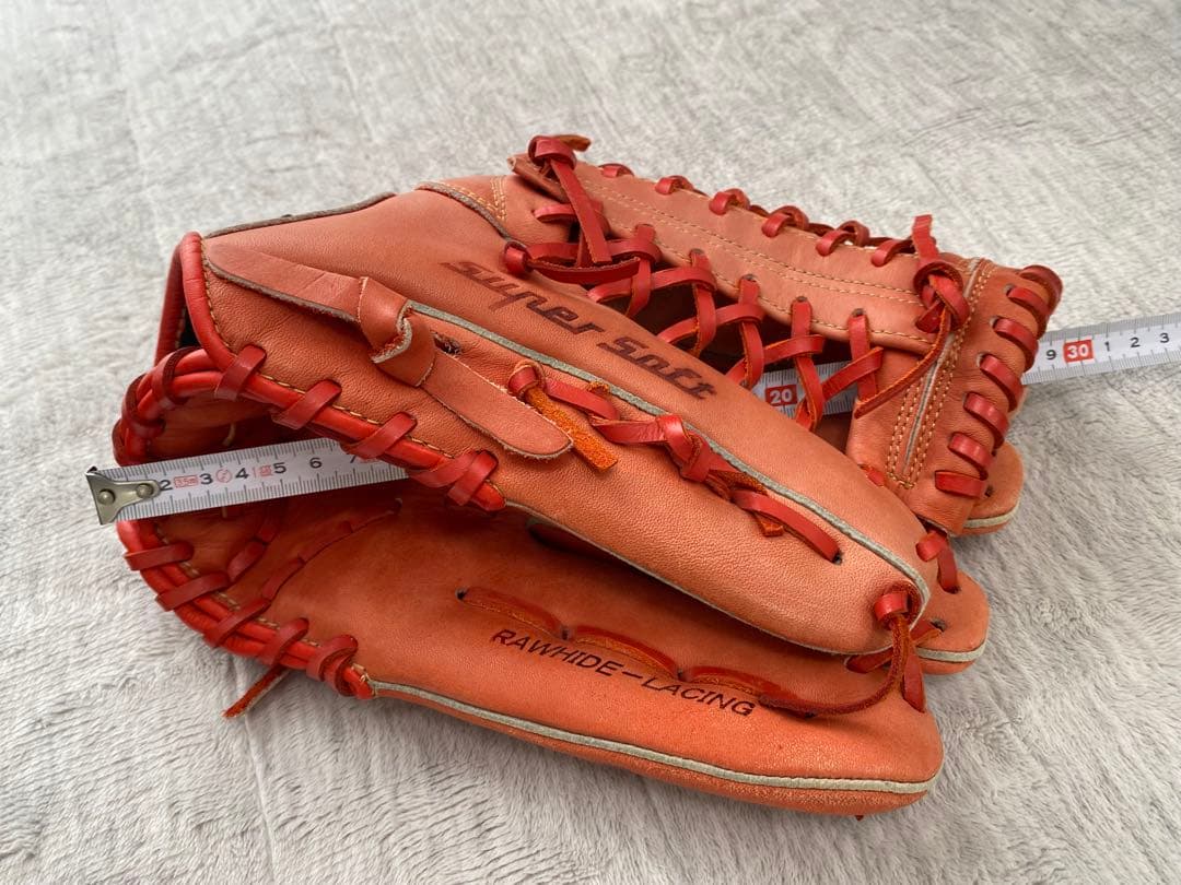 だんの【良型】SSK〝Super Soft〟軟式グローブ 外野用／オレンジ