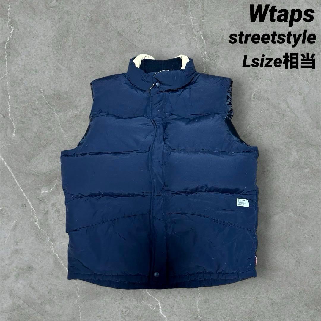 WTAPS TYPE-ARCTIC-V ダウンベスト ストリート L ネイビー