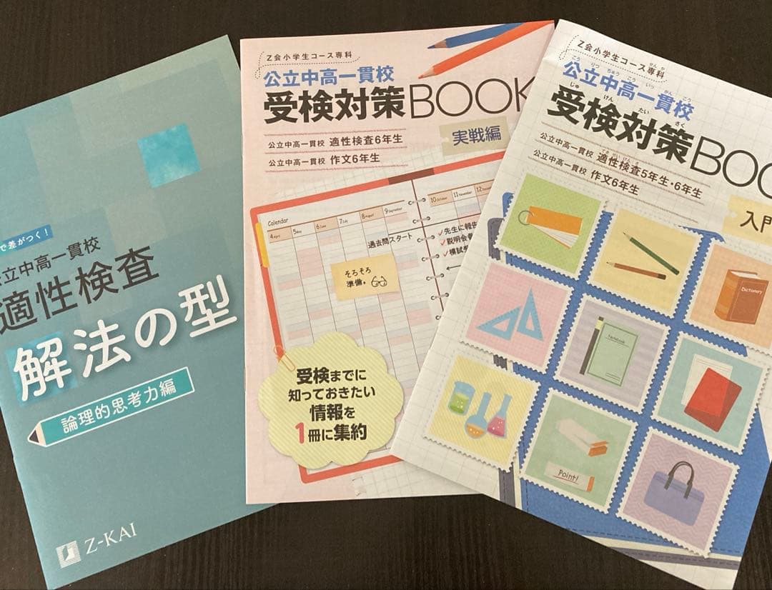 Z会 エブリスタディ 適性検査 小6 公立中高一貫 一年分セット