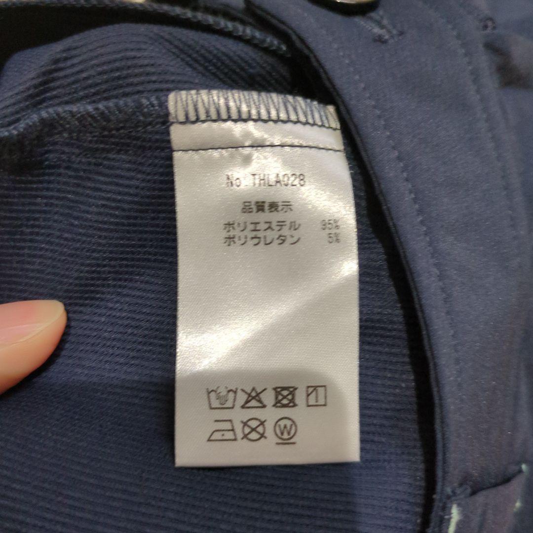 トミーヒルフィガー ゴルフウェアホワイト×ネイビー ソックスバイザー付