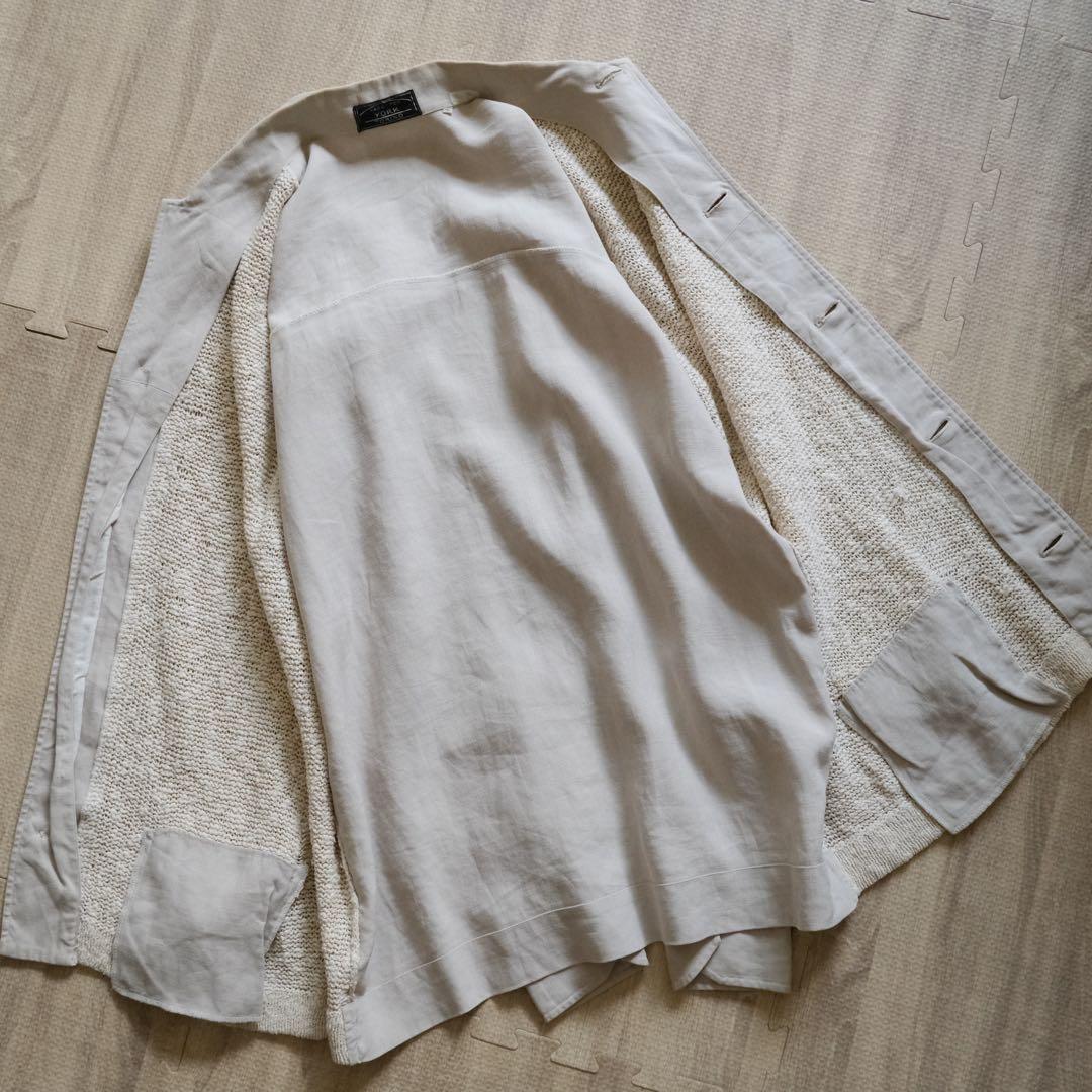 50s 60s euro vintage リネン シャツ ジャケット イタリア製