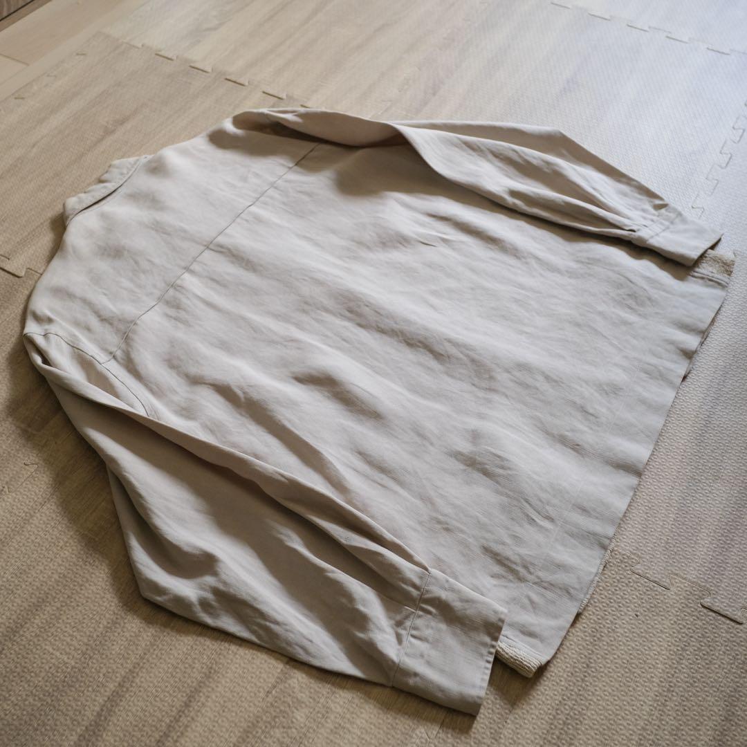 50s 60s euro vintage リネン シャツ ジャケット イタリア製