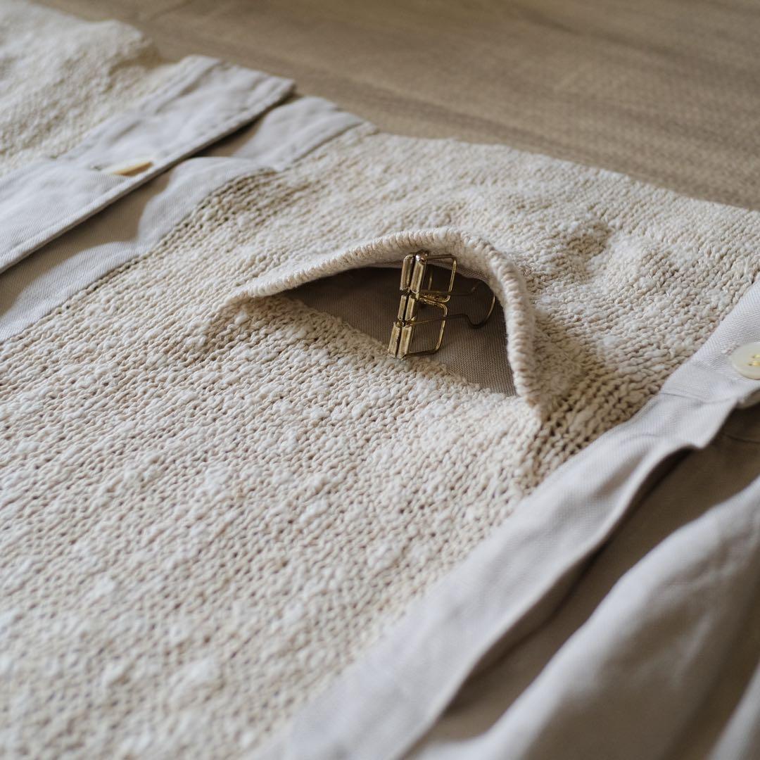 50s 60s euro vintage リネン シャツ ジャケット イタリア製