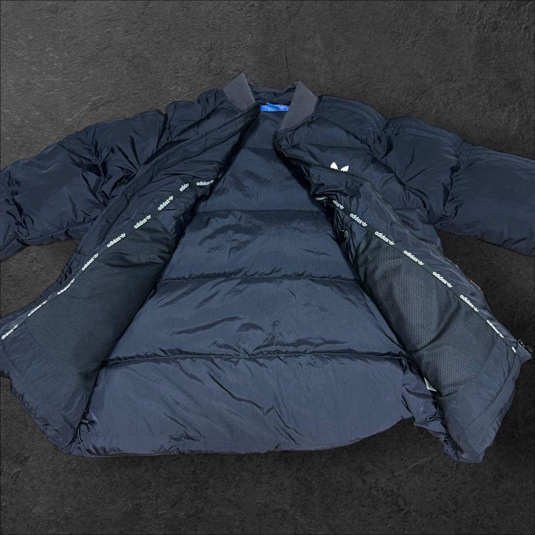 adidasボンバージャケットナイロンブルゾン トレフォイルロゴ刺繍ドローコード