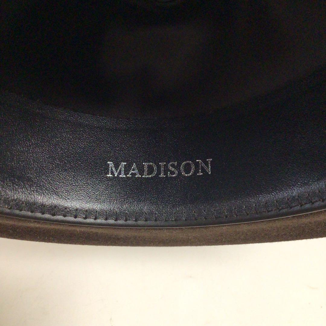 Bailey madison ウールフェルトハット ダークブラウン 羽根付き