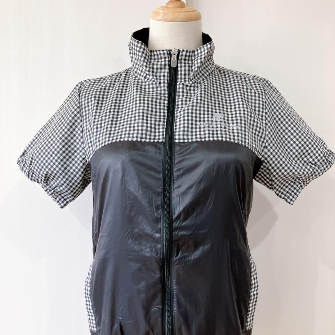 【極美品】　クレージュスポーツフューチャー　チェック柄ジップアップジャケット