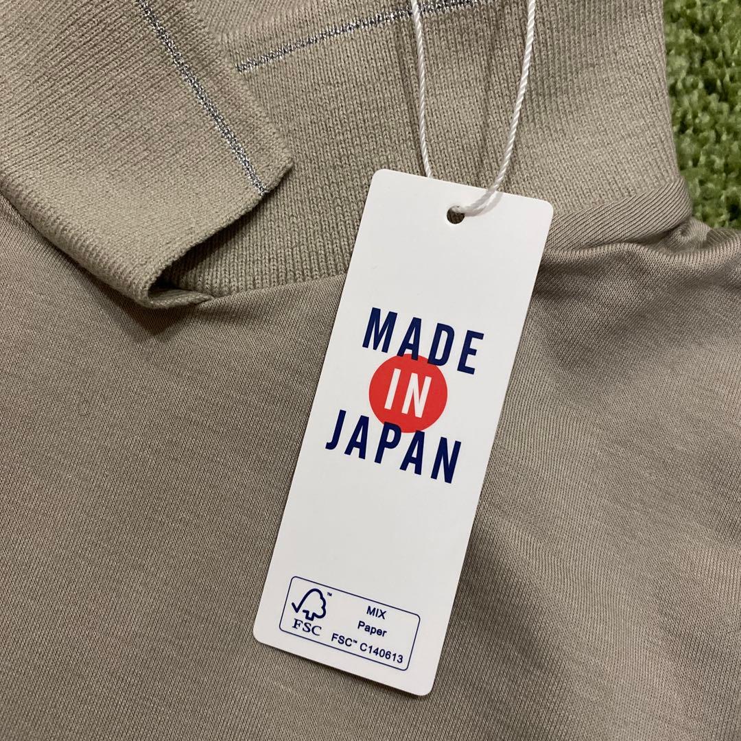 パーリーゲイツ☆新品 ベア天シルケットグレース加工 半袖ハイネックカットソー