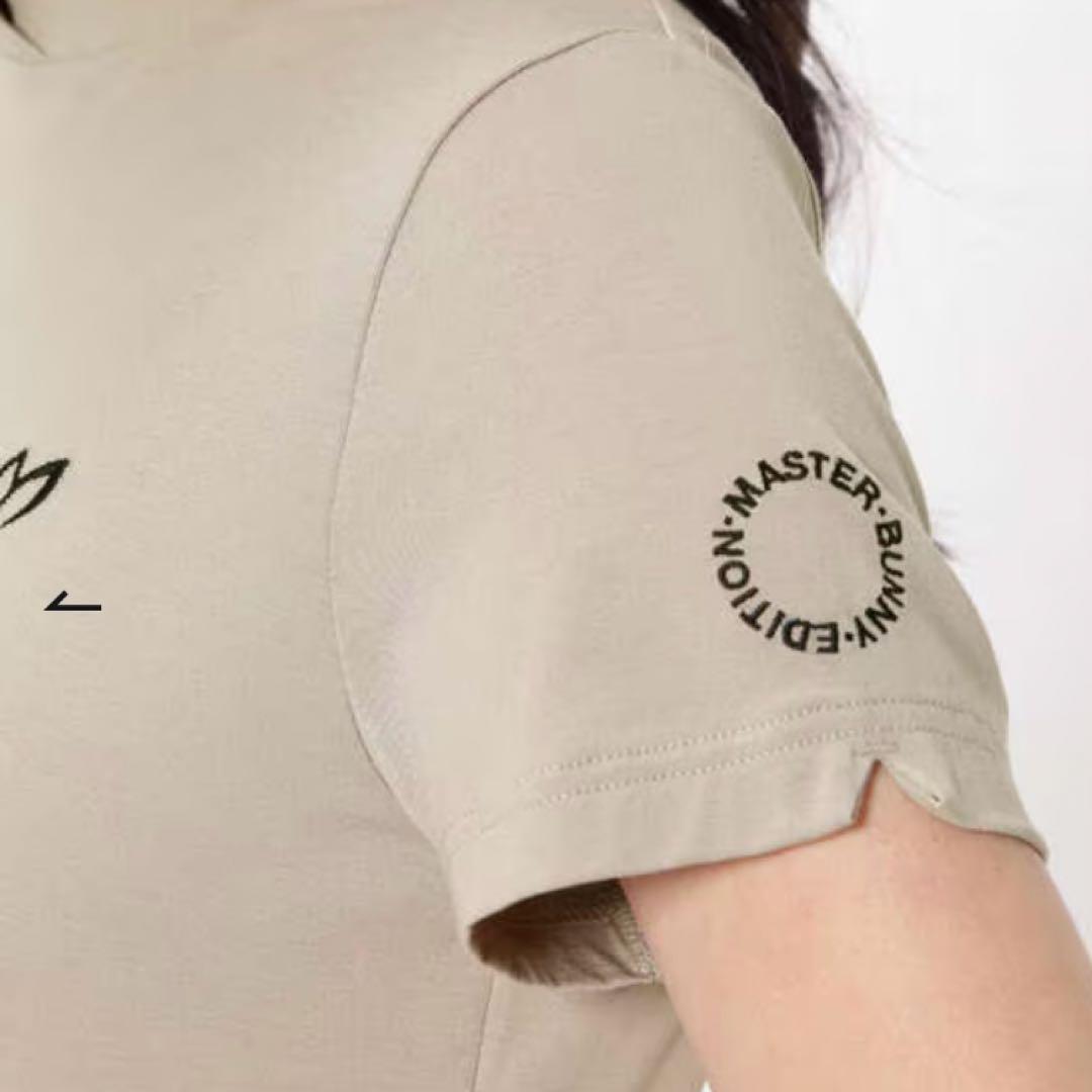 パーリーゲイツ☆新品 ベア天シルケットグレース加工 半袖ハイネックカットソー